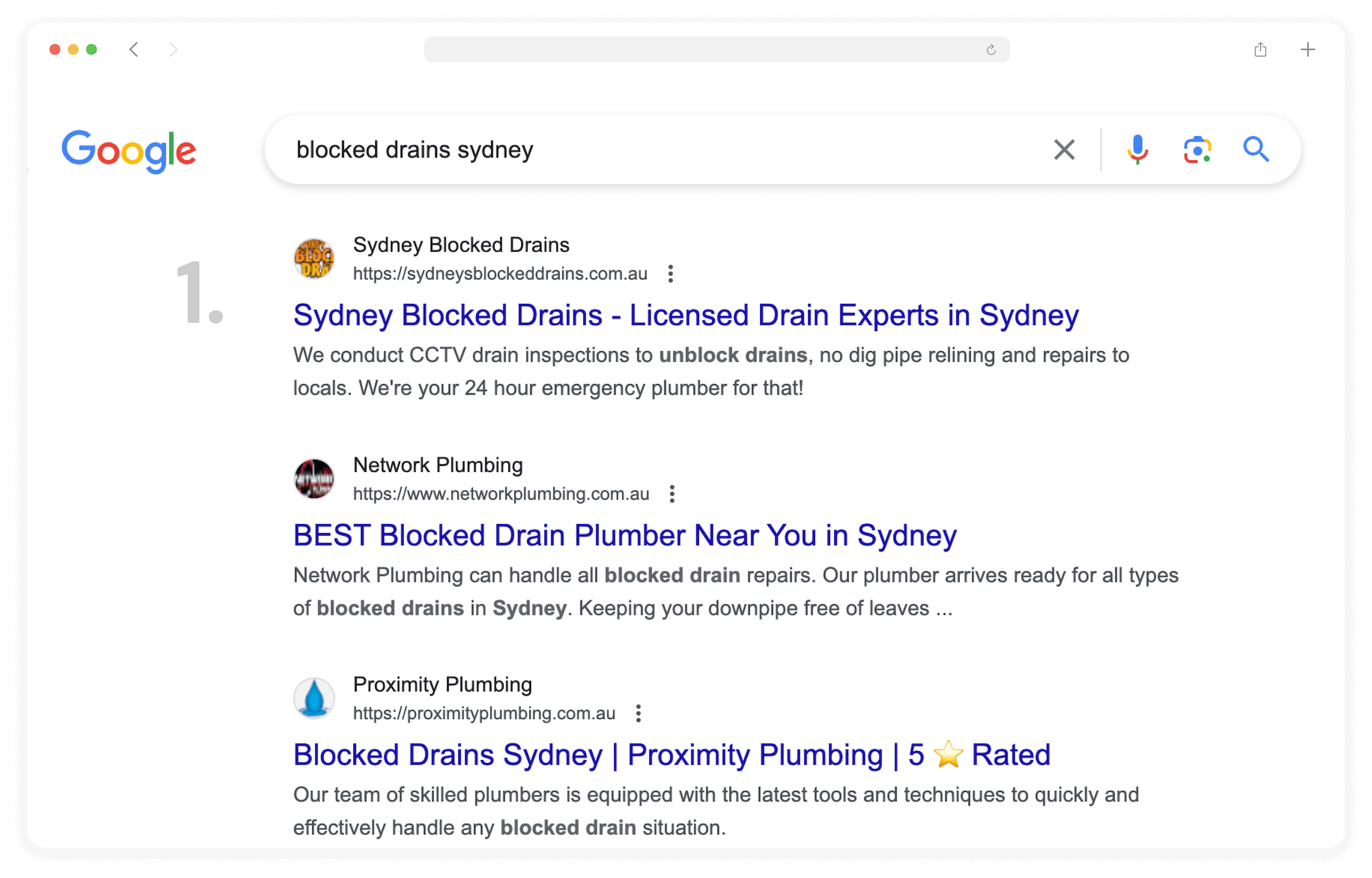 SEO SydBlockedDrains